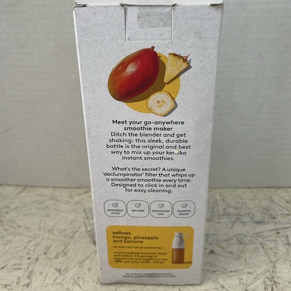 Kencko Instant Smoothie Shaker Bottle + 1 Free Smoothie - Picture 3 of 5